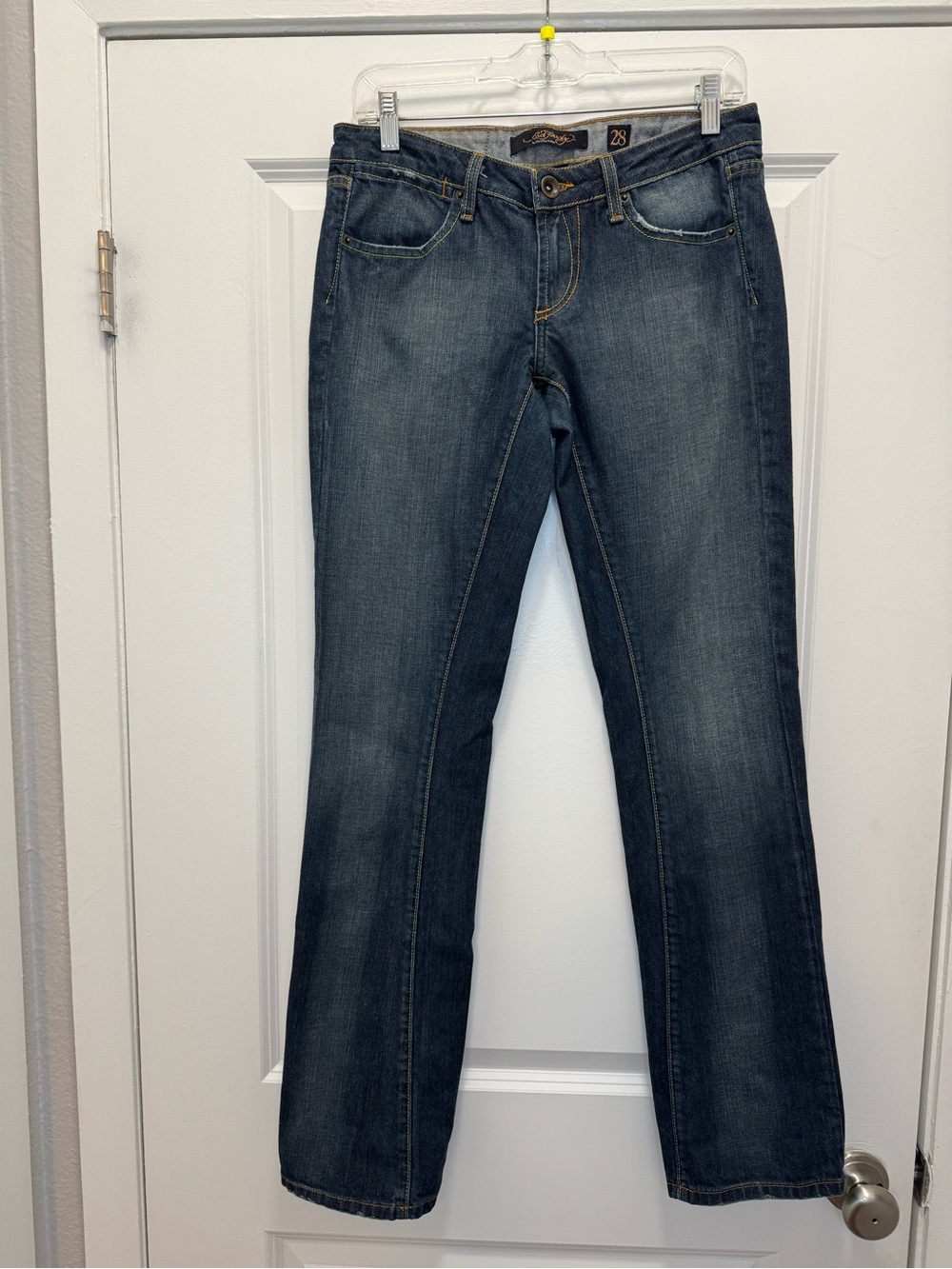 Ed Hardy Jeans Koi Fish Embroidered